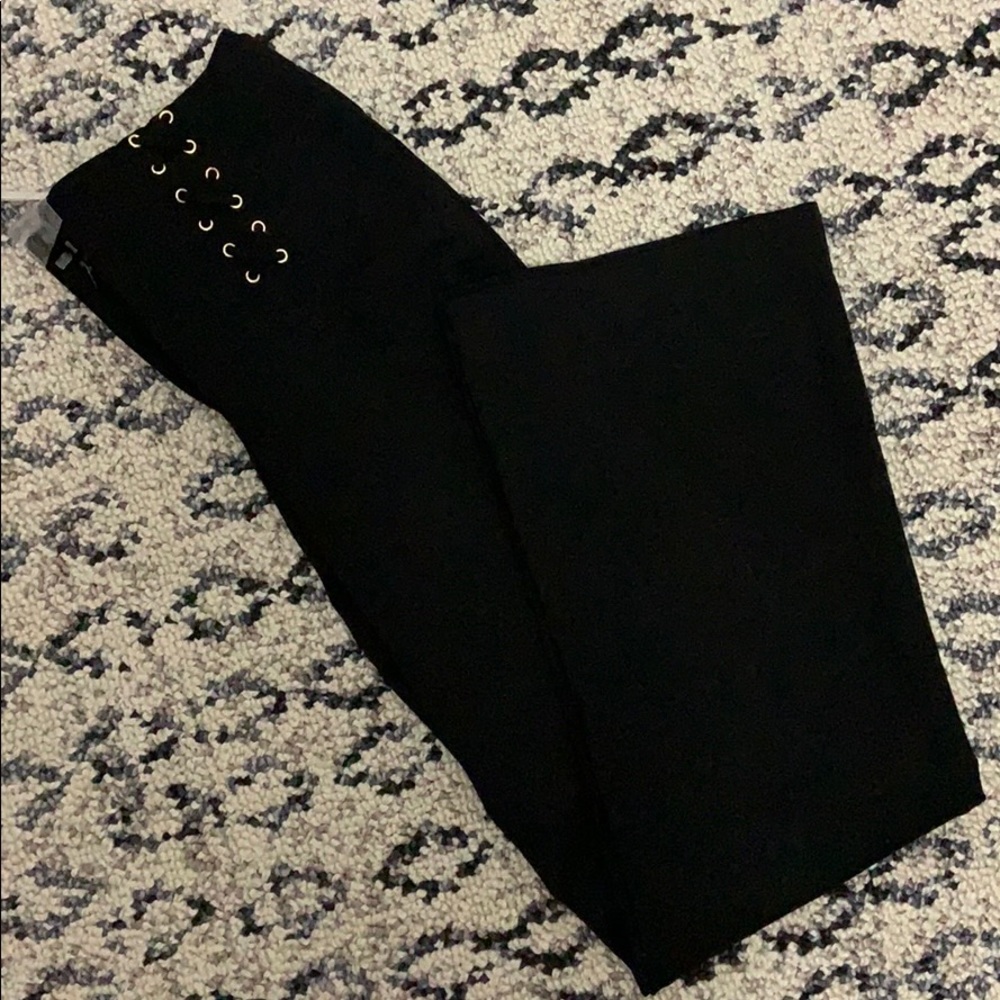 WHBM size 6 lace up dress pant NWT